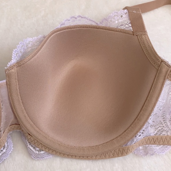 {NWT} ThirdLove | 24/7 Lace Balconette Underwire Bra Purple (32DD/32E) - Picture 13 of 16